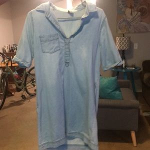 Light denim dress
